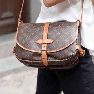 SALE PRICE! Authentic Louis Vuitton Saumur Monogram 30